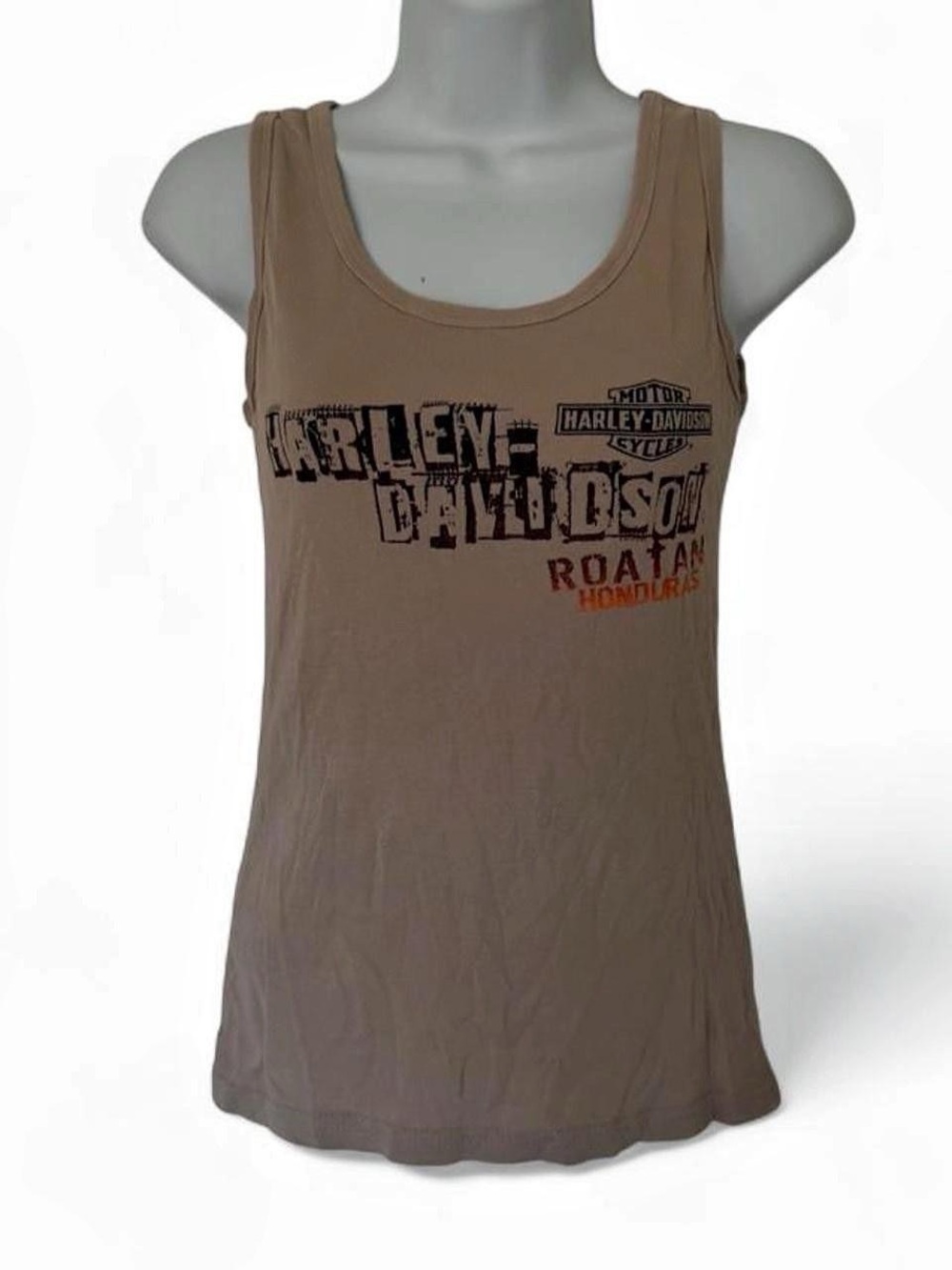 Harley-Davidson Roatan Honduras Graphic Sleeveless Tank Top Size S